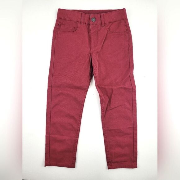H&M boys size 6 maroon khakis - Picture 1 of 4